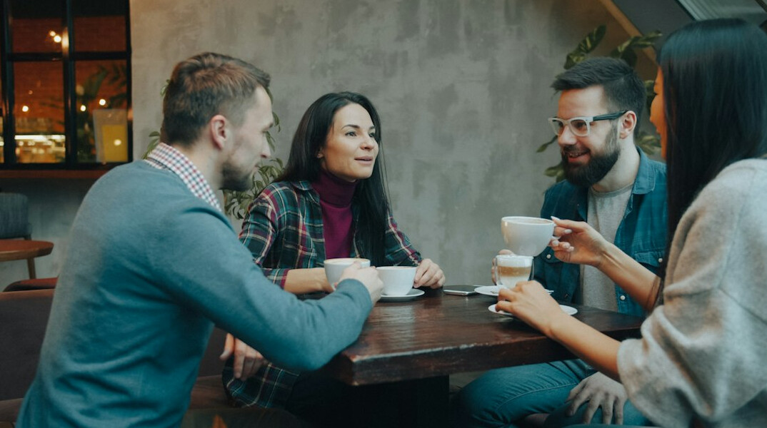 people having deep conversation